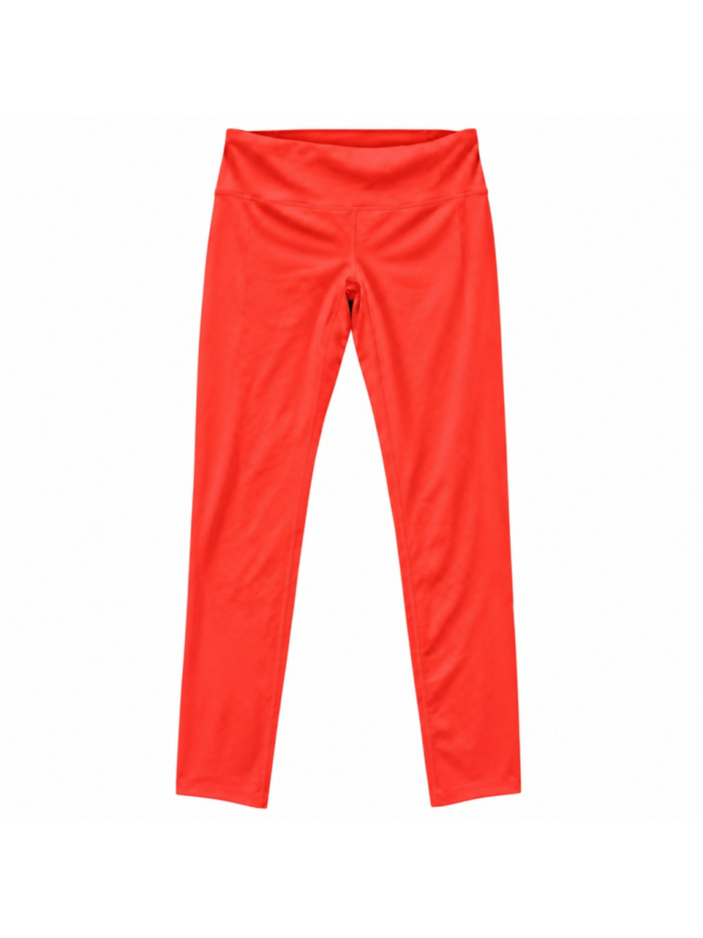 Under Armour HeatGear Leggings Womens Small Orange Fitted Phone Pocket Athletic
